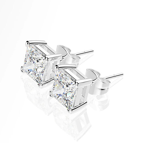 MJ-54 D Color Moissanite Lab Diamond Stud Earring For Women 925 Sterling Silver Wedding Engagement Ear Studs Jewelry